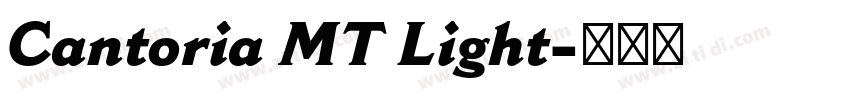 Cantoria MT Light字体转换